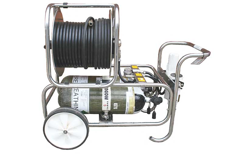 Modulair Trolley, cylinders and hose