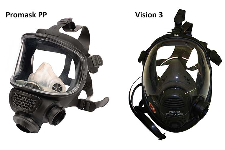 Promask and Vision 3 Face Masks