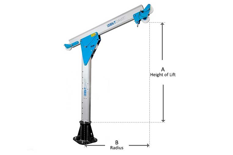 Reid T-Davit Winched Diagram