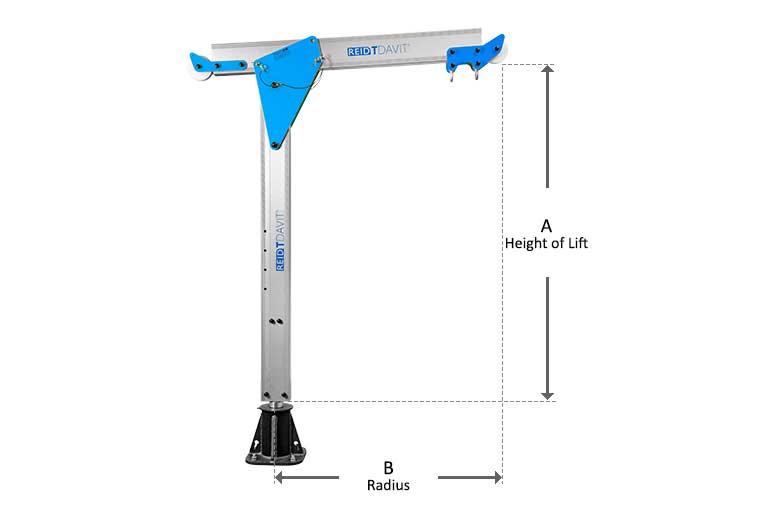 Reid T-Davit Winched Diagram