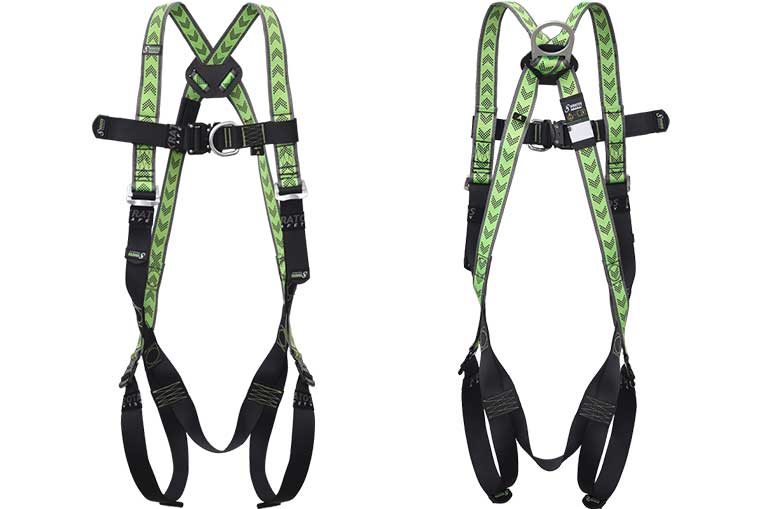 FA10 105 00A Twin Point Harness front and Back views