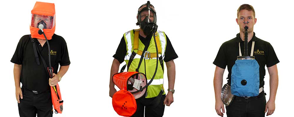 Diffent type of escape breathing apparatus available